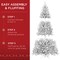 Best Choice Products Artificial Christmas Tree, Premium Pre-Lit Spruce Design, Dense Branches – White Spruce